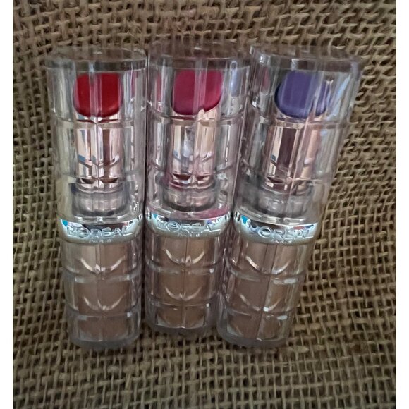 L'Oreal Colour Rich Plump & Shine Lipsticks Bundle of 3 Pataya, Watermelon, & Bl - Picture 6 of 8